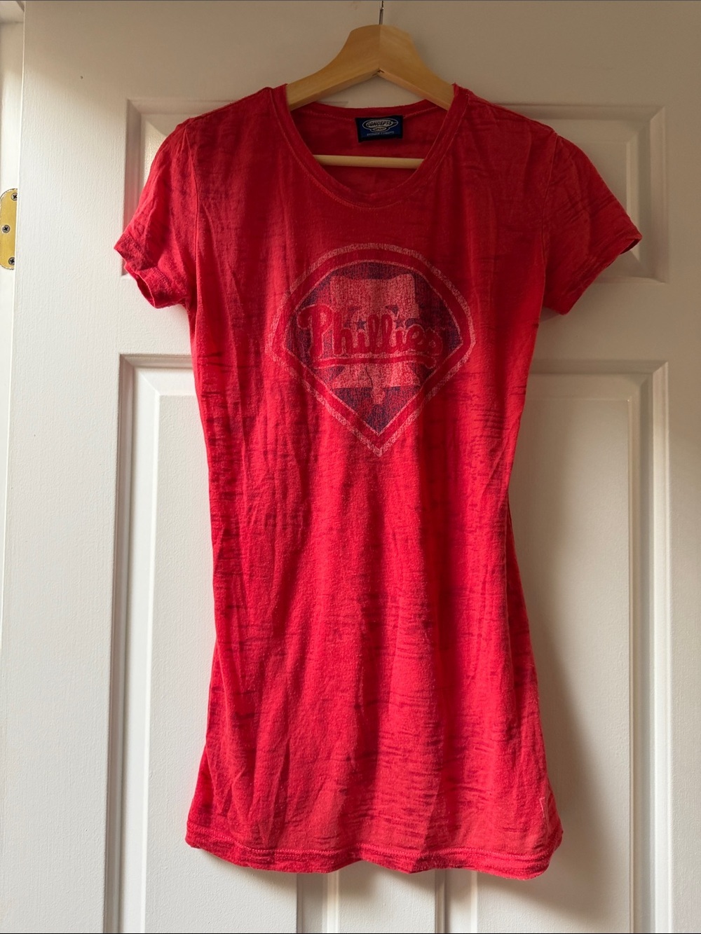 League Red Vintage-Style Fitness Tee